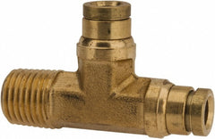 PARKER Parker 171PTCNS-4-4 Male Run Tee 1/4 in Od Brass Dot