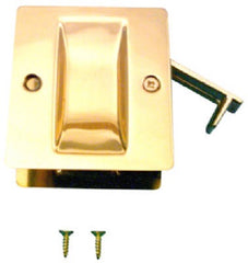 PRIME-LINE Prime Line Products N 6770 Pocket Door Pull Polished Brass