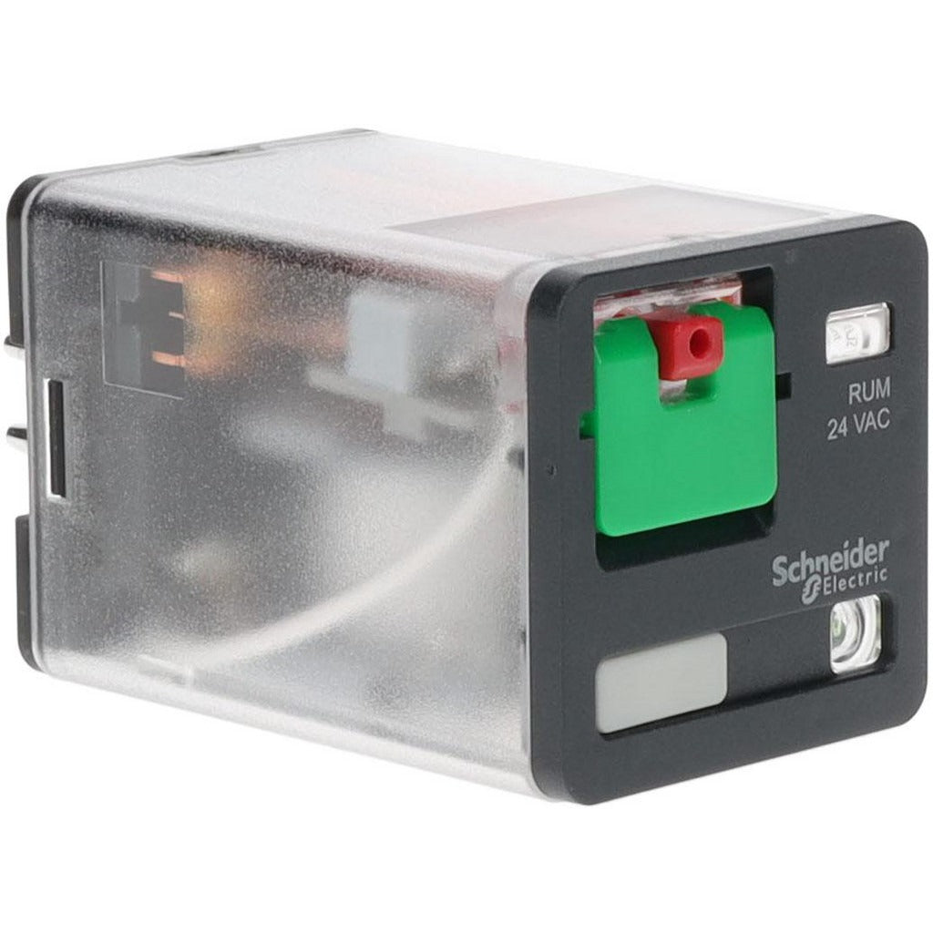 SCHNEIDER ELECTRIC Schneider Electric RUMC22B7 Octal Plug-in Relay Dpdt 24 Vac