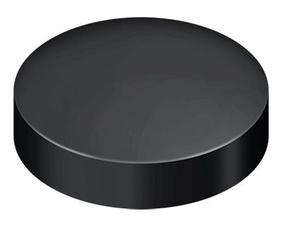 DELTANA Deltana SCF100U19 Round Flat Screw Cover Black