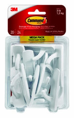 3M 3M Company 17001-MPES Medium Utility Hooks 20 Pack