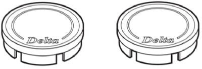 DELTA FAUCET Delta Faucet Co RP19659 Clear Chrome Button Set