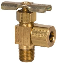 EATON Eaton A555 Angled Needle Valve 1/4 X 1/8 Inch Brass