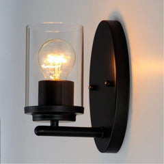 MAXIM LIGHTING Maxim Lighting 10211CLBK Corona 1-Light Wall Sconce 60W (4.5 in) 10211CLBK