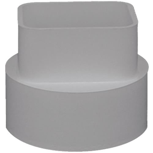 IPEX Ipex 414434BC Pvc downspout adapter (3 in x 4 in to 4 in / pack 1)