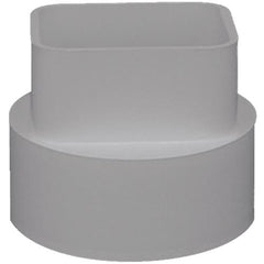IPEX Ipex 414434BC Pvc downspout adapter (3 in x 4 in to 4 in / pack 1)