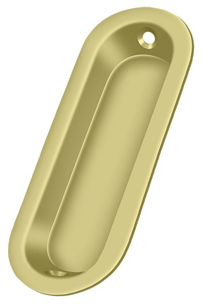 DELTANA Deltana FP223U3 Flush Pull Oblong Bright Brass 3.5in