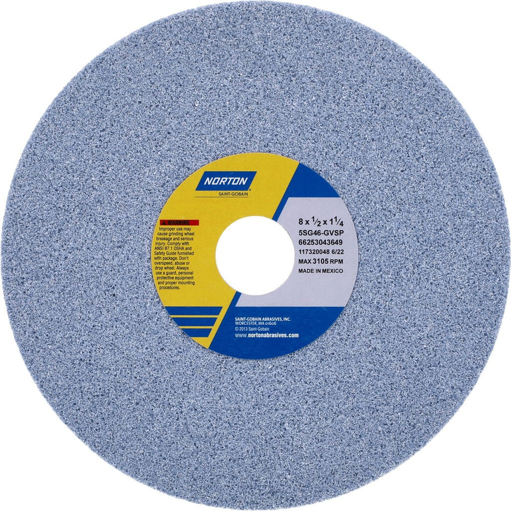 NORTON Norton 66253043649 Surface Grinding Wheel 8in 46 Grit
