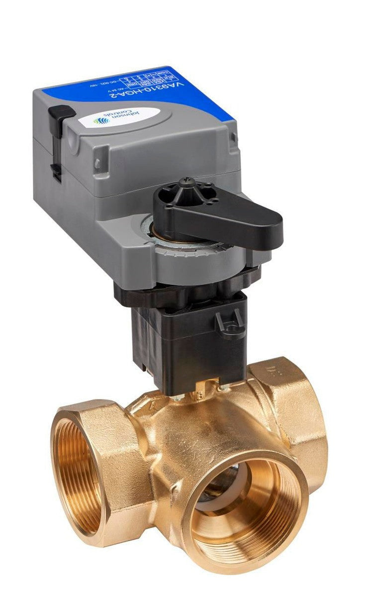JOHNSON CONTROLS Johnson Controls VG1845BNH910HGC 3-Way 11.7 Cv Valve 24V (3/4 in NPT)