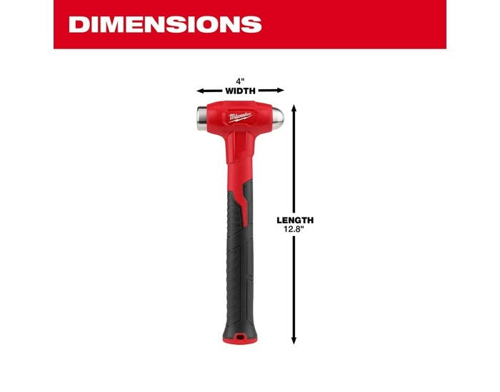 MILWAUKEE Milwaukee 48-22-9140 16 oz Dead Blow Ball Peen Hammer (16 oz Head)