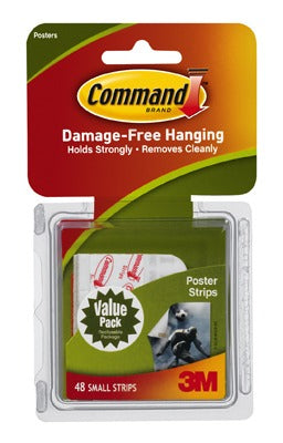 3M 3M Company 17024-48ES Poster Adhesive Strips 48 Count