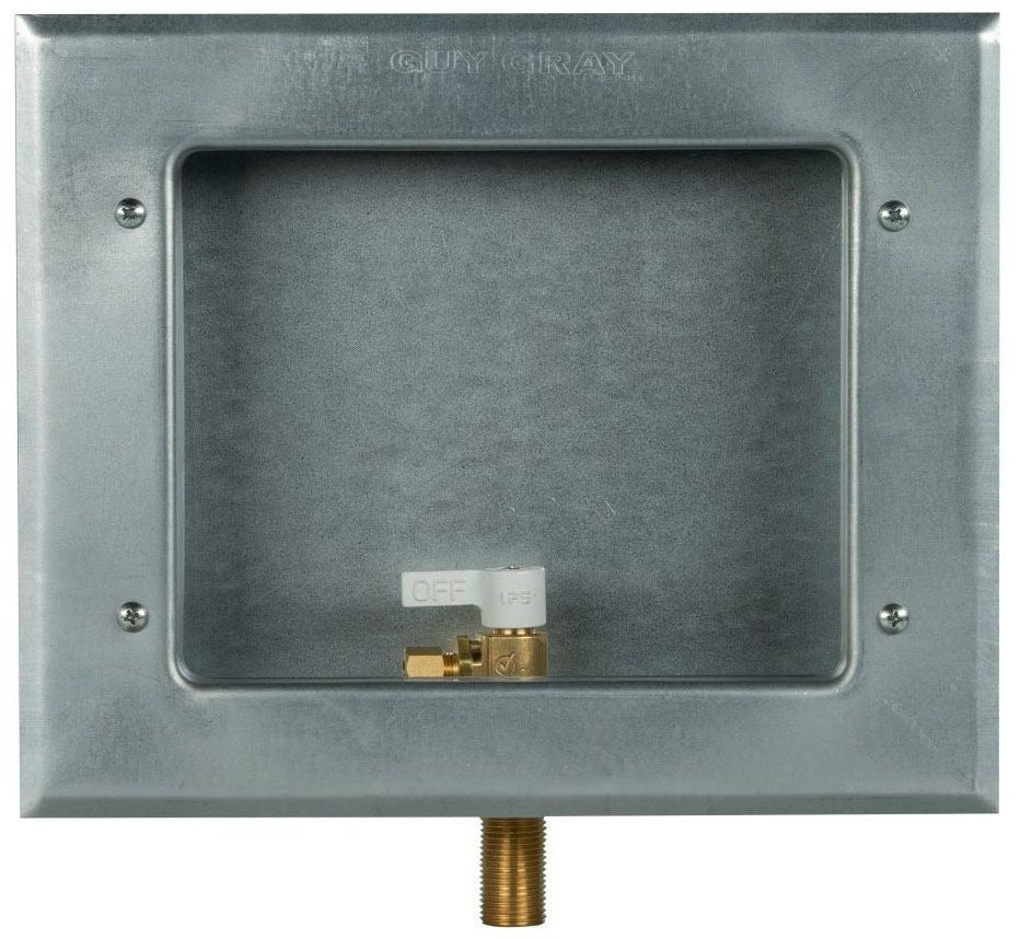 IPS Ips 88512 Guy Gray G90 hot dip galvanized recessed icemaker outlet box 11.62 in x 9.5 in