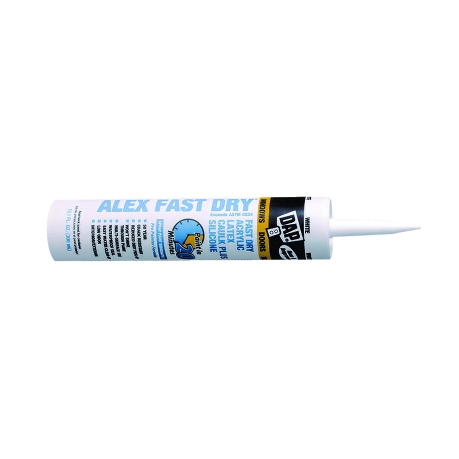 DAP Dap 7079818425 Alex Fast Dry Acrylic Latex Caulk 10.1 oz