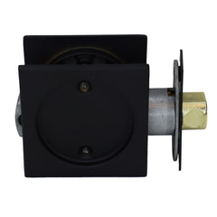 EMTEK Emtek 2134US19 Square Pocket Door Tubular Lock Flat Black