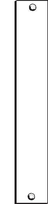 DON-JO Don-jo EF86CP 86 Cut Out Filler Plate Chrome Plated