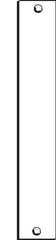 DON-JO Don-jo EF86CP 86 Cut Out Filler Plate Chrome Plated