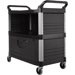 RUBBERMAID Rubbermaid FG409500BLA Mobile Equipment Cart 3 Shelf