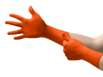 ANSELL Ansell 93800090 Nitrile Exam Glove Large Orange