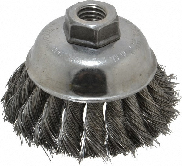 WEILER Weiler 94690 Knotted Steel Cup Brush 3.5 in Angle Grinder