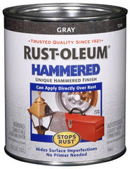 RUST-OLEUM Rust-oleum 7214-502 Hammered Rust Preventative Paint Gray Qt