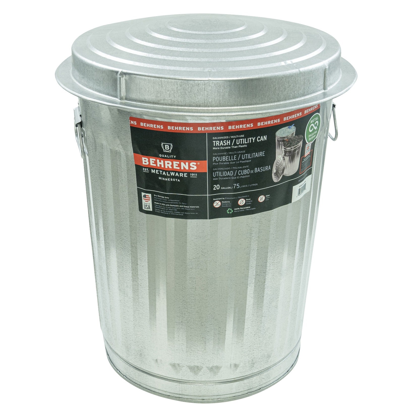 BEHRENS Behrens 1211 Trash Can (20 gallon)