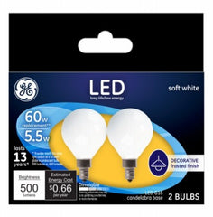 GE G E Lighting 25923 G16 Led Bulb 5.5W Soft White 2 Pack