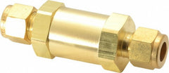 PARKER Parker 6A-C6L-1-BN-B Check Valve 3/8 in Compression Brass
