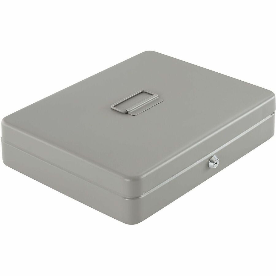 SPARCO Sparco SPR15500 all-steel locking cash box 10-compartment tray 10.5 x 15 x 2 in