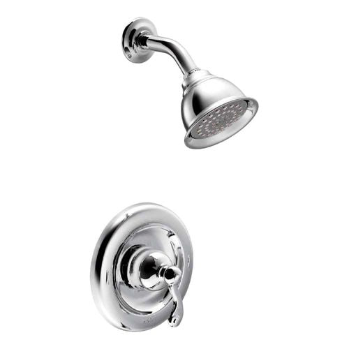 MOEN Moen T2122 Traditional one handle single function shower faucet 2.5 GPM 1 pack 4 inch spray head