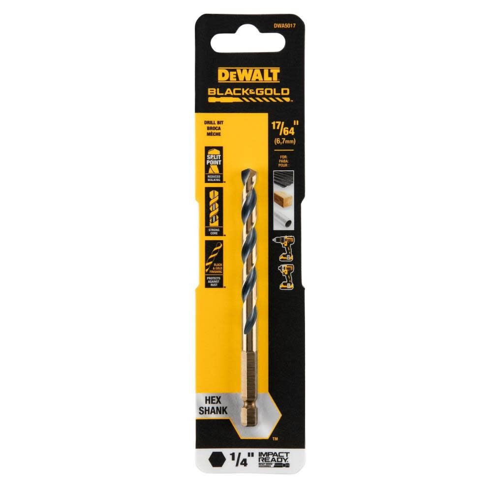 DEWALT Dewalt Accessories DWA5017 Drill Bit 17/64 in 3-pack