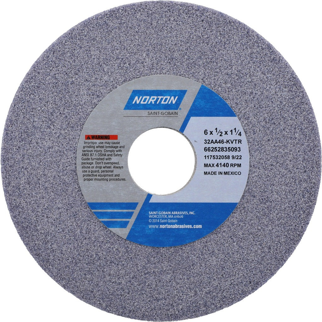 NORTON Norton 66252835093 Surface Grinding Wheel 46 Grit 6 in