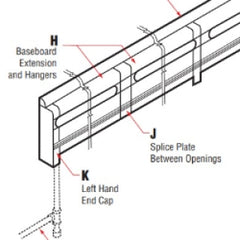 BURNHAM 6074115 BASEBOARD HEATER PARTS