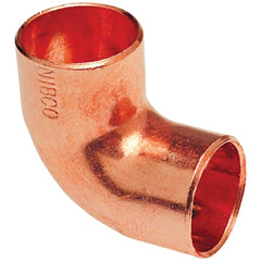 NIBCO Nibco W01450J 1/2 In. CxC 90 Deg Close Ruff Copper Elbow (1/4 Bend) (10-Pack)