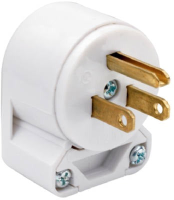 LEGRAND Pass Seymour 4867ANWCC10 Angle Plug Nema 5-15P 15A 125V