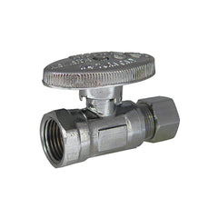 KISSLER Kissler 88-9000 1/4-turn straight stop (3/8 in FIP x 3/8 in compression, pack 10)