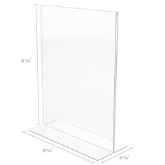 DEFLECTO Deflecto DEF69201 Stand Up Sign Holder Bottom Load Portrait 8.5 x 11