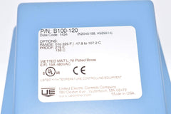 United Electric B100-120 Temperature Controller SPDT 0-225F NEMA 4X