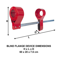 Master Lock S3924 Blind Flange Lockout Device 14 to 24 inches Pipe Size