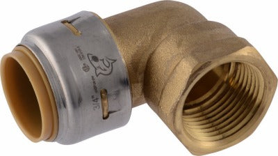 SHARKBITE Sharkbite U314LFA 3/4 in Push Fit X Fnpt 90 Degree Elbow