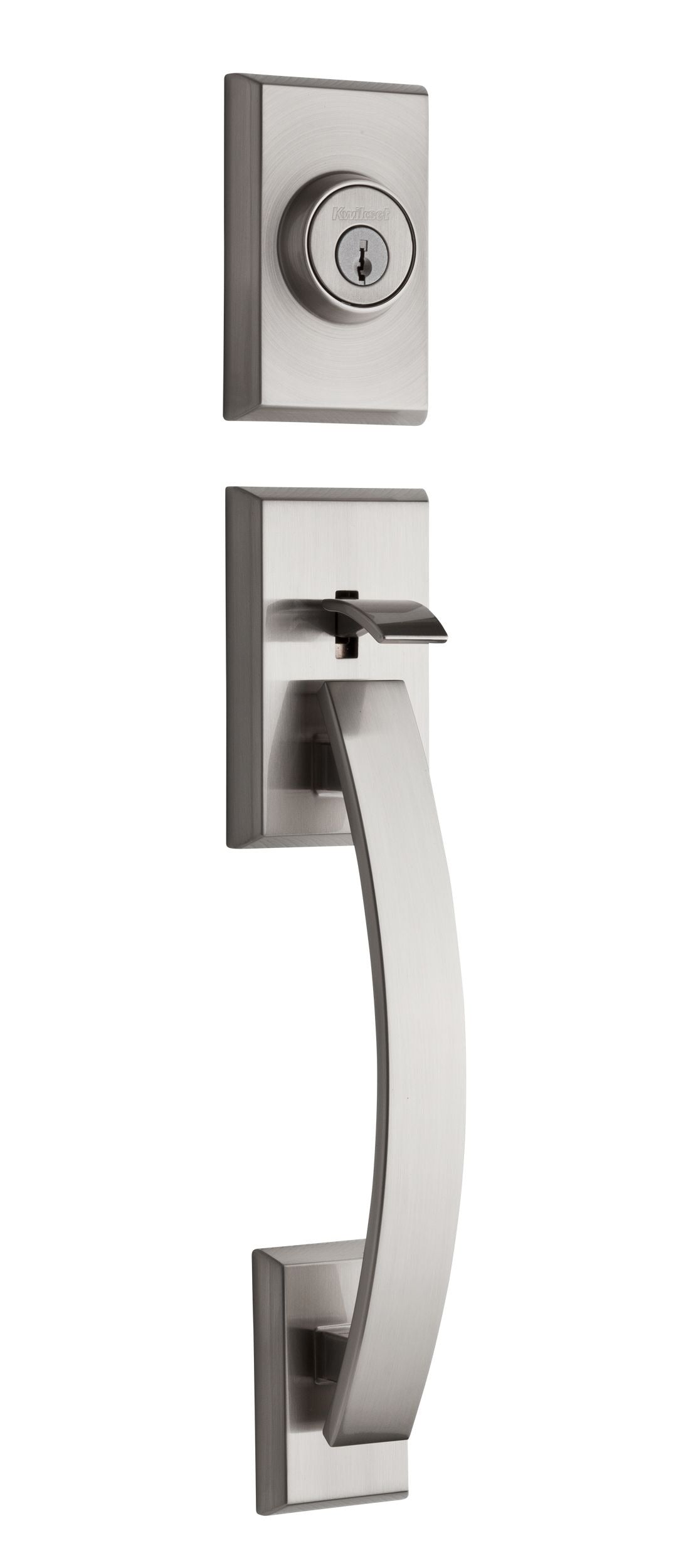 KWIKSET Kwikset 802TVHLIP-15 Tavaris Dummy Handleset Satin Nickel