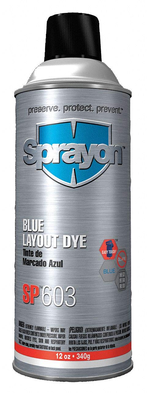 SPRAYON Sprayon SC0603000 Blue Layout Dye 12 Oz Lot of 12