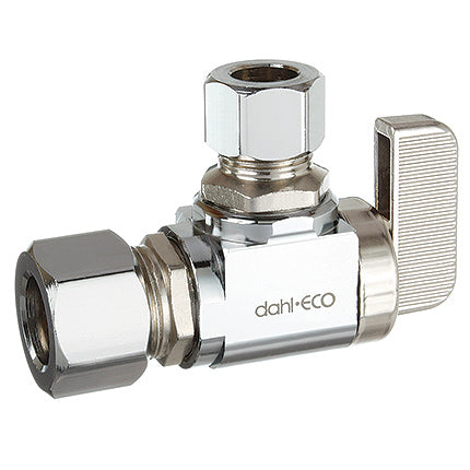 DAHL Dahl Valve 611-32-31 Mini-Ball Valve Supply Stop 1/2 OD Comp x 3/8 OD Comp