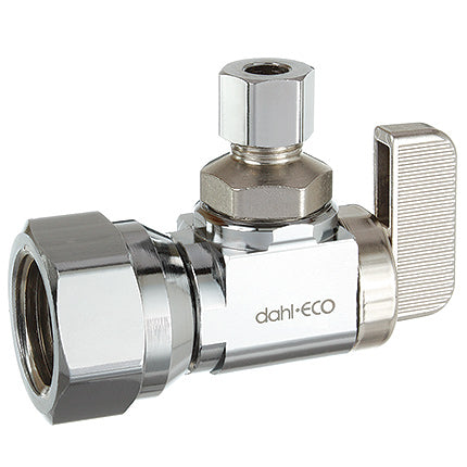 DAHL Dahl Valve 611-53-30 Mini-Ball Valve Supply Stop 1/2 FIP x 1/4 OD Comp