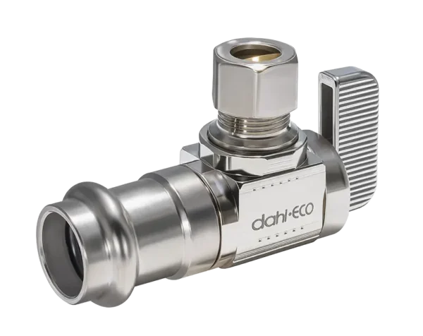 DAHL Dahl Valve 611-FP3-31 Mini-Ball Valve Supply Stop 1/2 Fem Press x 3/8 OD Comp (Pack of 24)