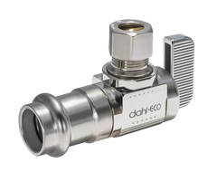 DAHL Dahl Valve 611-FP3-31 Mini-Ball Valve Supply Stop 1/2 Fem Press x 3/8 OD Comp (Pack of 24)