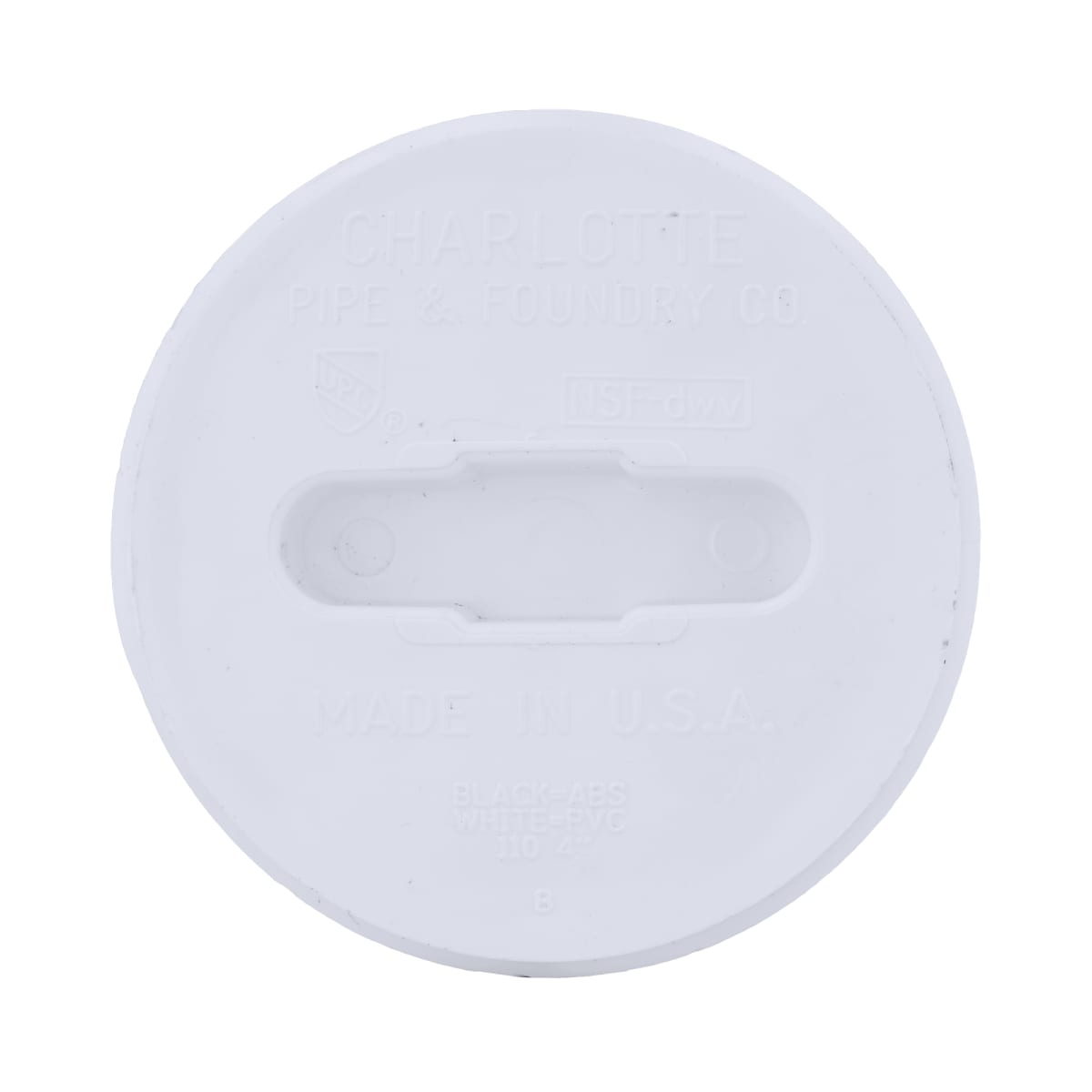 CHARLOTTE PIPE Charlotte Pipe 03293 4 Cleanout Plug (Flush) - MIP - PVC DWV