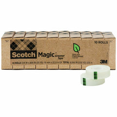 3M 3M MMM81210P Magic Greener Invisible Tape 0.75 in x 25 yd (10 Pack) 81210P