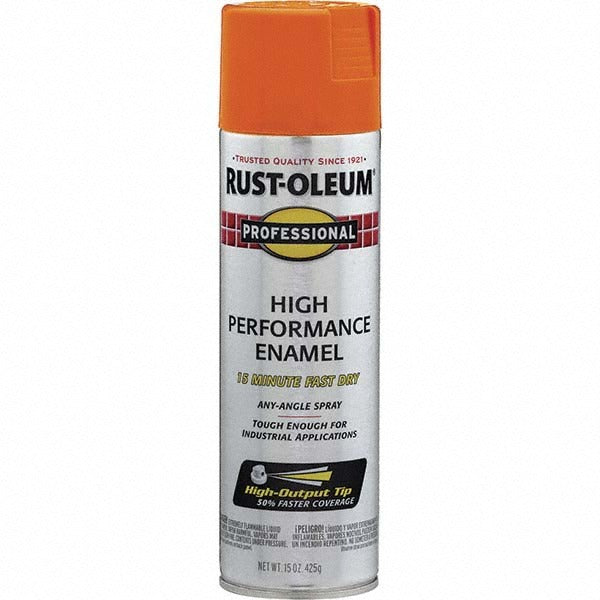 RUST-OLEUM Rust-oleum 7555838 Rustproof Enamel Spray 15 Oz Safety Orange