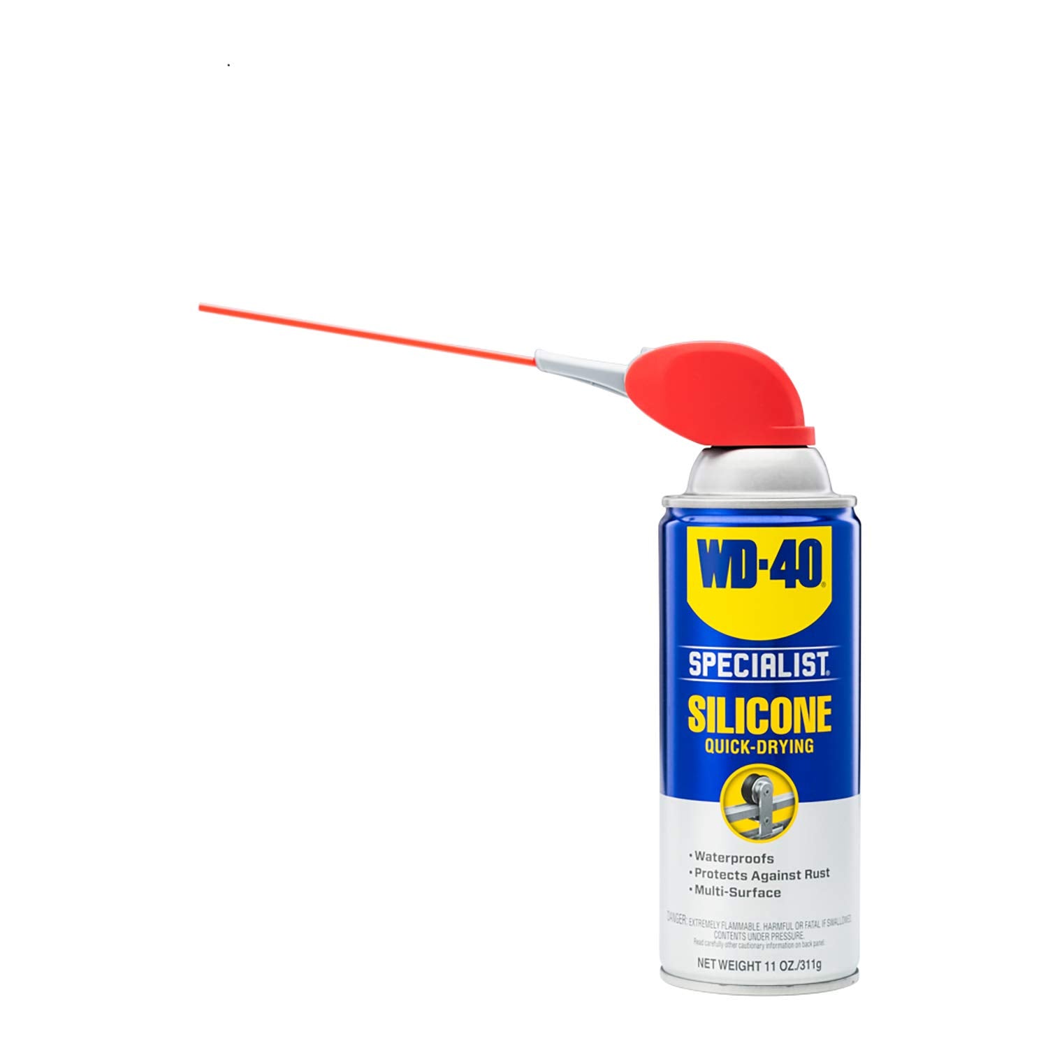 WD-40 WD-40 300012 Specialist Silicone Lubricant With Smart Straw Sprays 2 Ways, 11 oz
