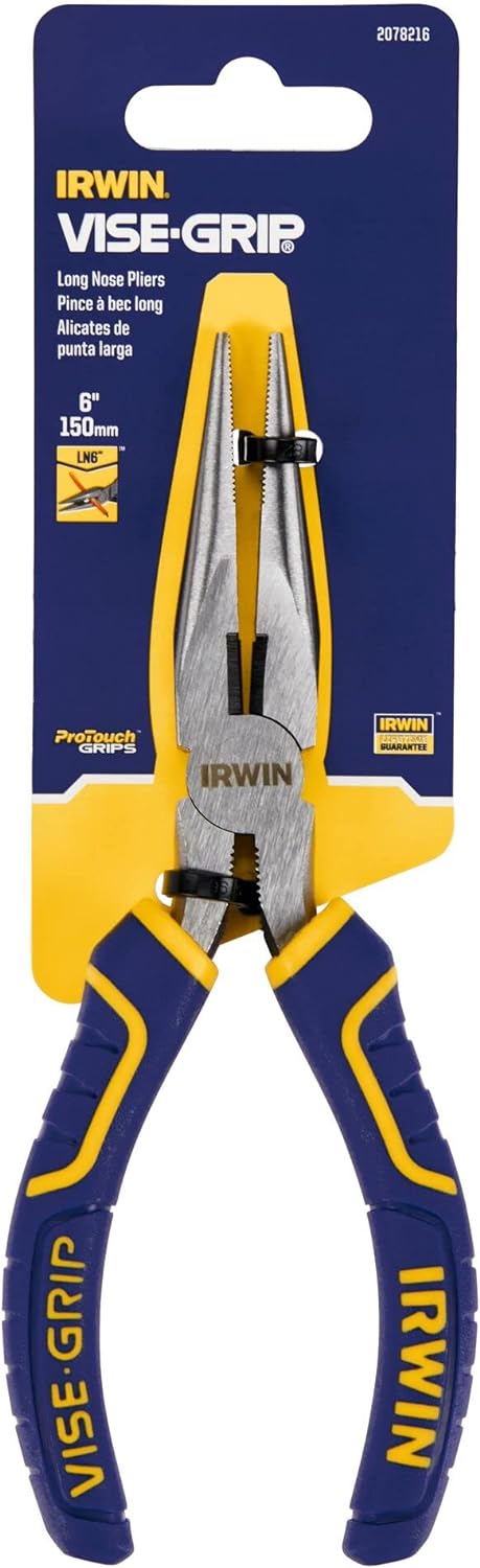 IRWIN IRWIN 2078216 VISE-GRIP Long Nose Pliers with Protouch Grip Handle 6 Inch